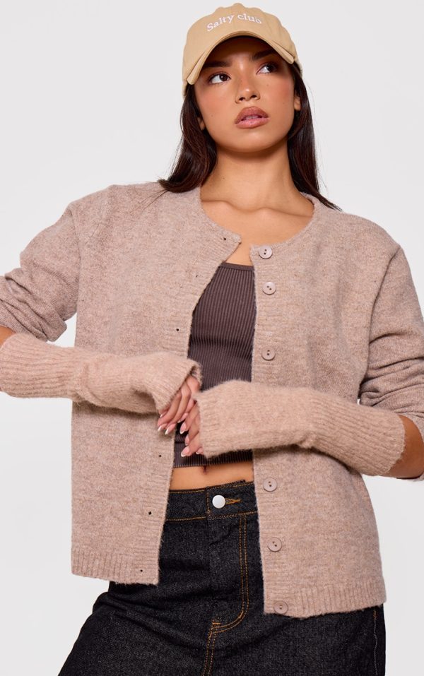 Mushroom Rib Knit Hand Warmers
