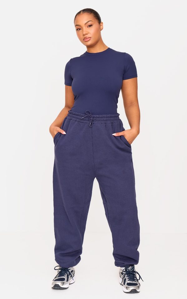 Plus Navy Premium Cuffed Sweat Sweatpants