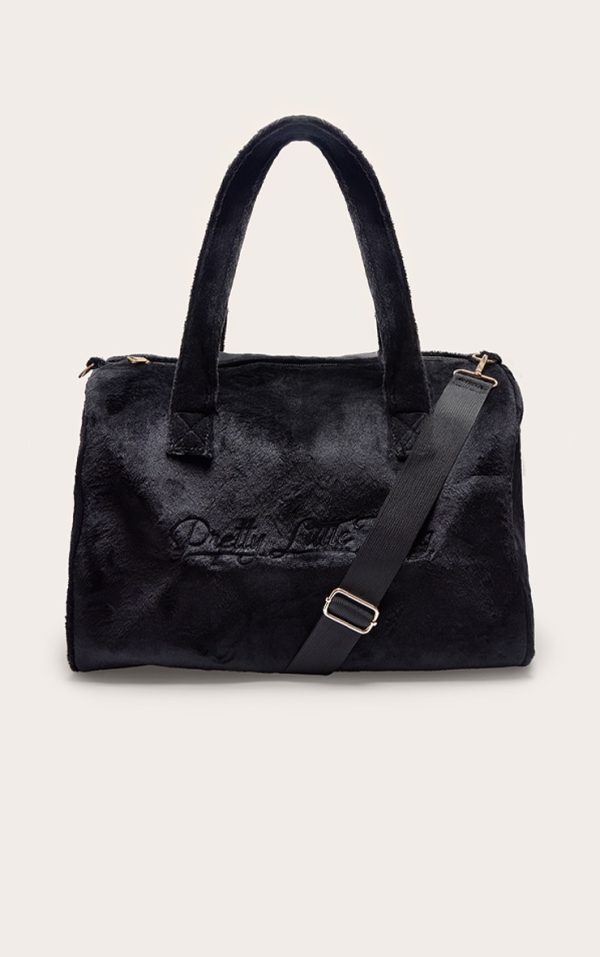 PRETTYLITTLETHING Black Signature Travel Bag