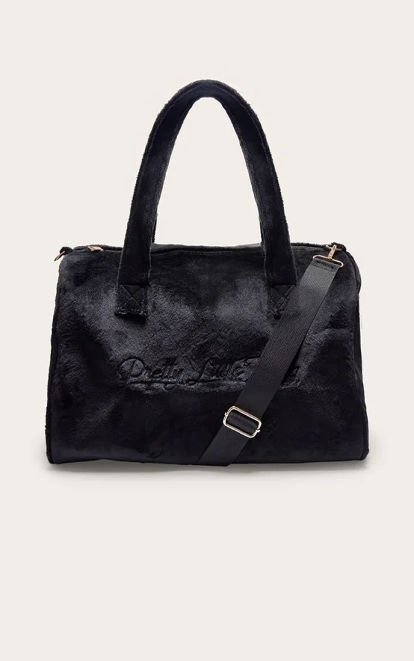 PRETTYLITTLETHING Black Signature Travel Bag