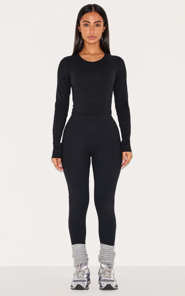 Petite Black Snatched Sculpt Leggings
