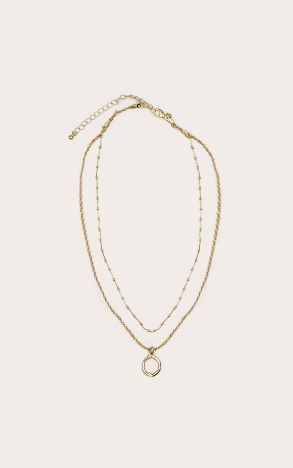 Real Gold Plated Dainty Ball Chain Layered Necklace