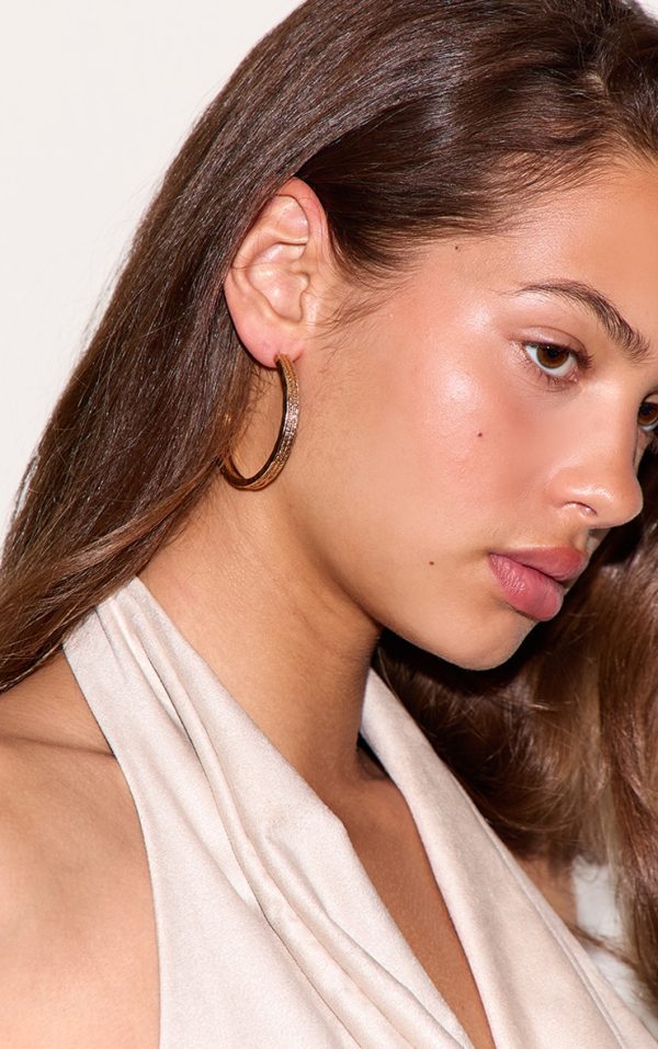Gold Textured Size Range Hoop Earrings Multi-Pack
