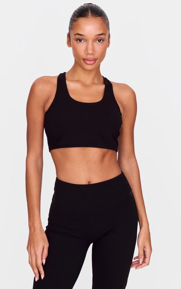 Black Ultimate Sculpt Double Layer Padded Sports Bra