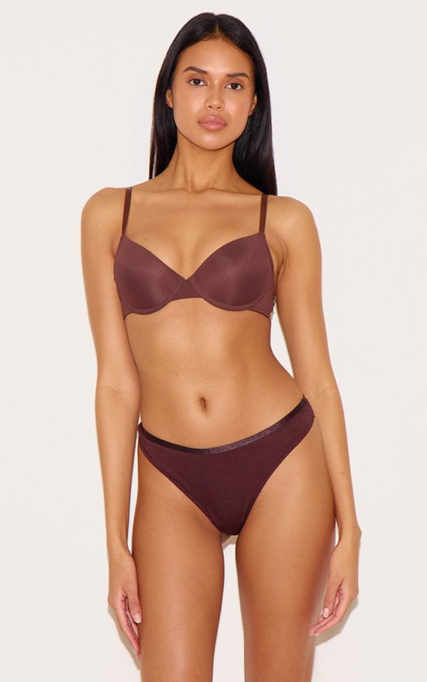 Brown Underwired T-Shirt Bra