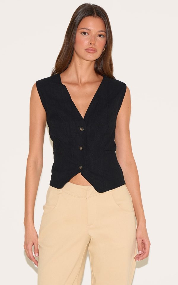 Black Premium  Tailored Vest