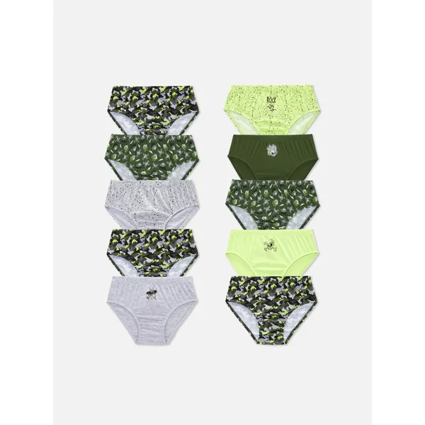 10-Pack Camo Briefs - Green