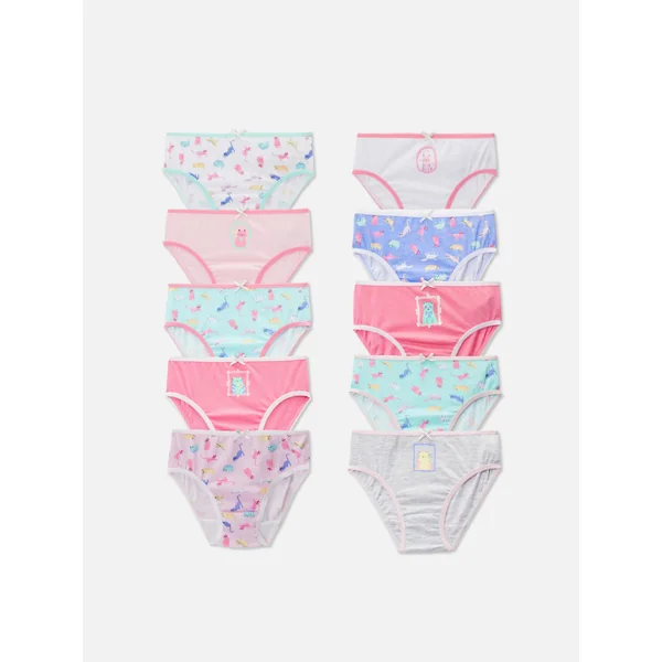 10-Pack Fancy Cat Briefs - Multi