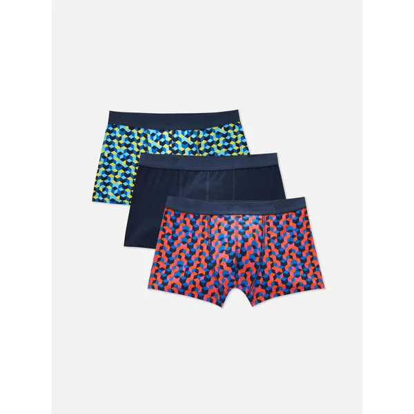 10-Pack Geometric Boxer Briefs - Pink