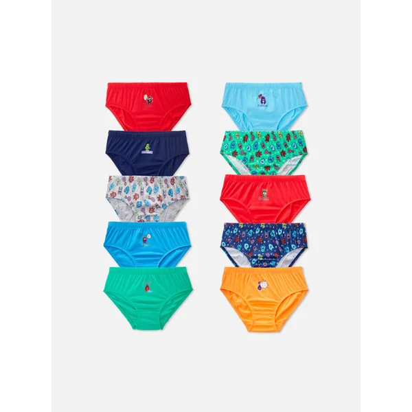 10-Pack Monster Briefs - Multi