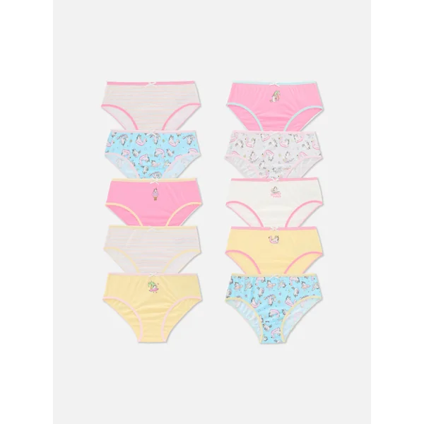 10-Pack Unicorn Graphic Briefs - Multi
