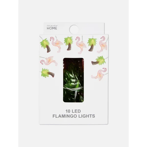 10-String Flamingo LED Lights - Pink