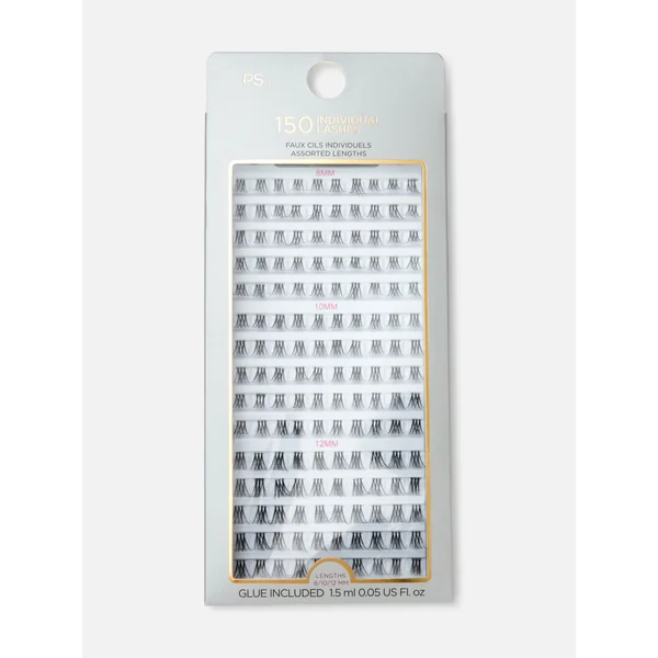 150-Pack PS... Individual Faux Lashes - Black 2