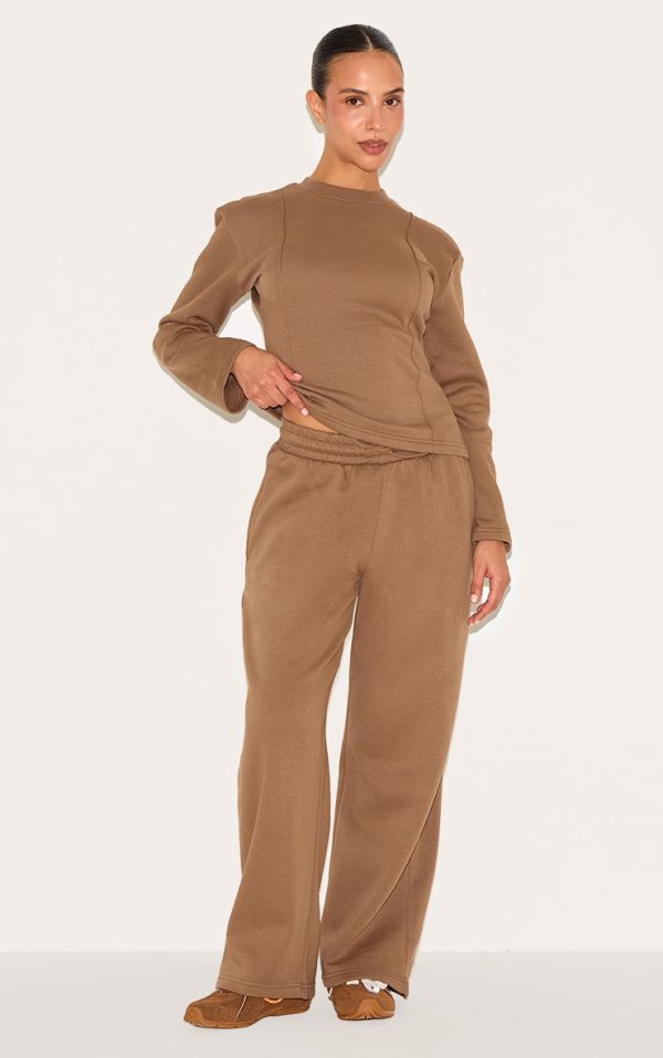 Petite Mushroom Wide Leg Sweatpant
