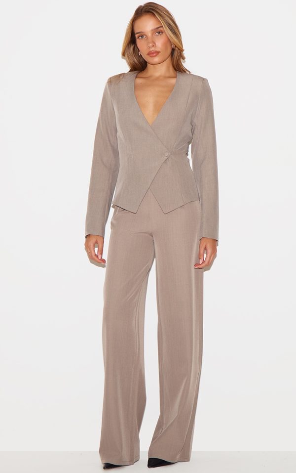 Clay Tailored Woven Wide Leg Pants