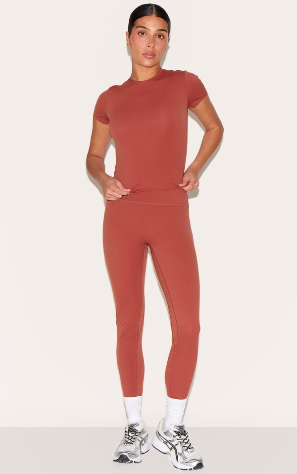 Petite Paprika Sculpt High Waist Gym Leggings