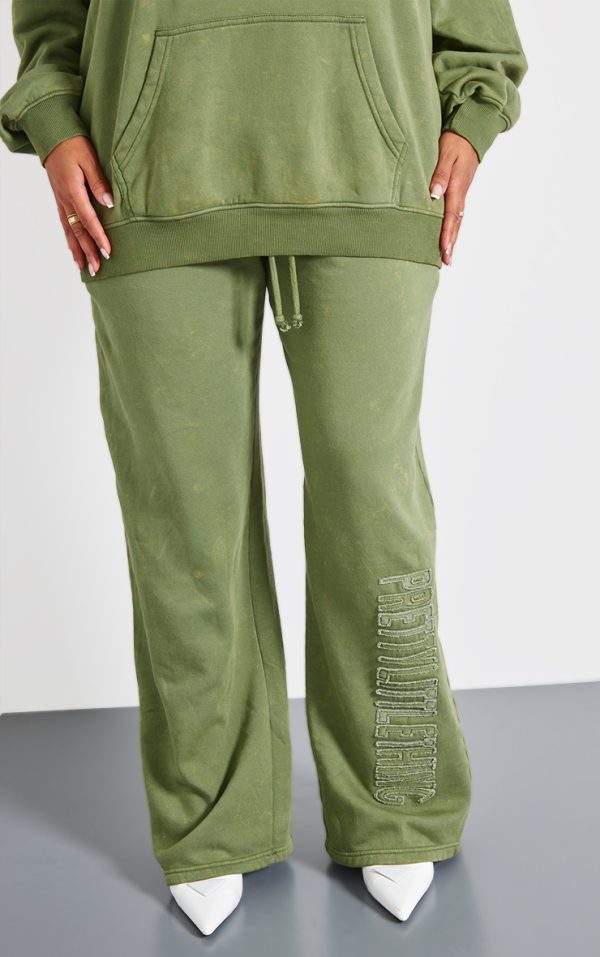 PRETTYLITTLETHING Shape Khaki Sweatpants