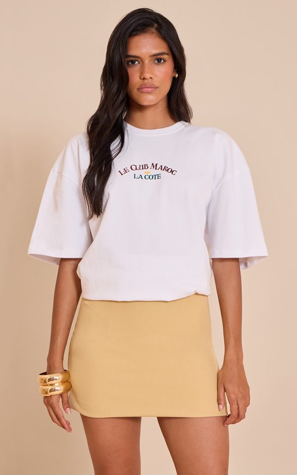 Butterscotch Woven A Line Mini Skirt