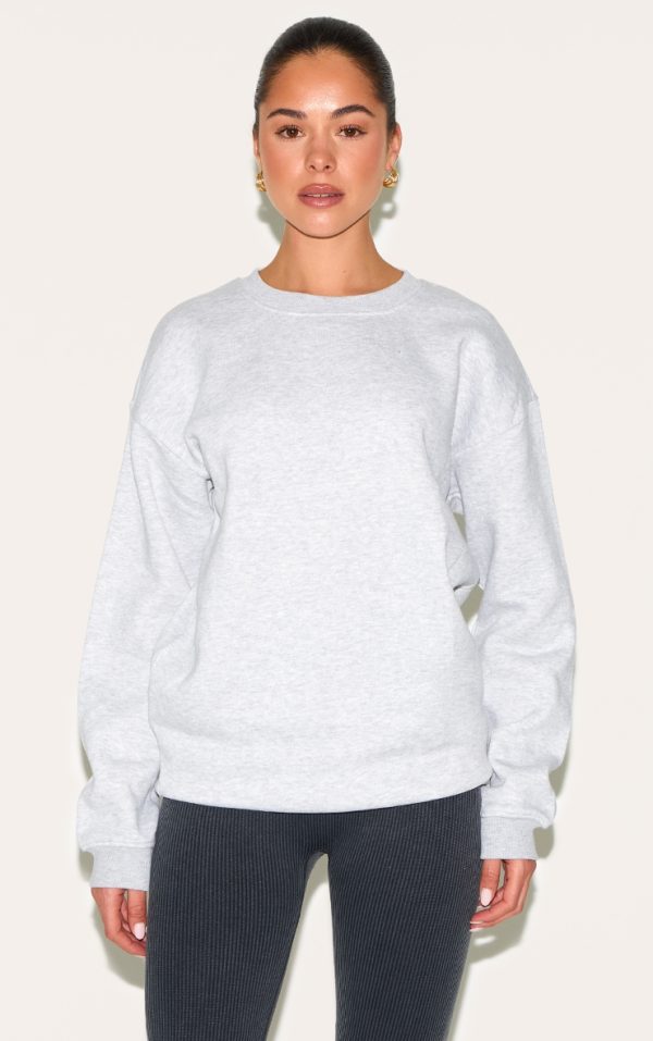 Ash Grey Oversized Fit Sweatshirt