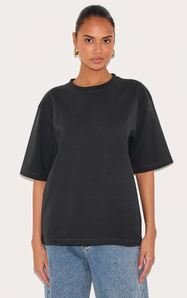 Black Premium Cotton Oversized T-shirt