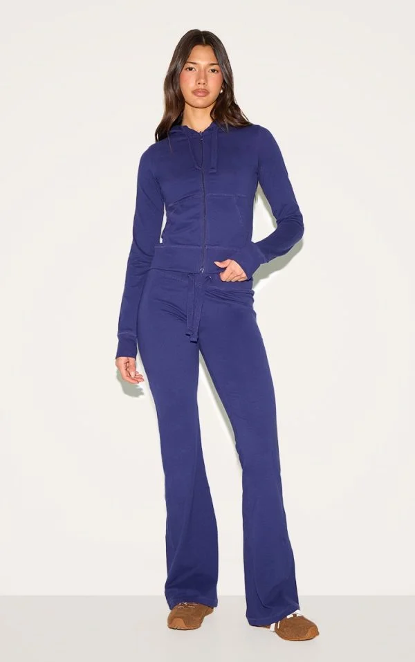 Indigo Blue Low Rise Skinny Flare Pants