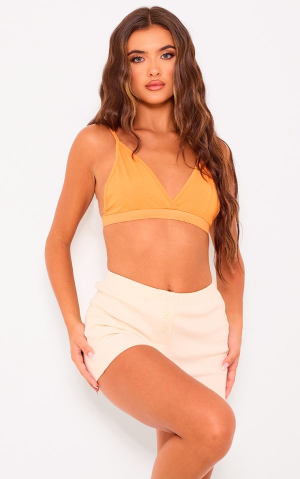 Orange Cotton Bralet
