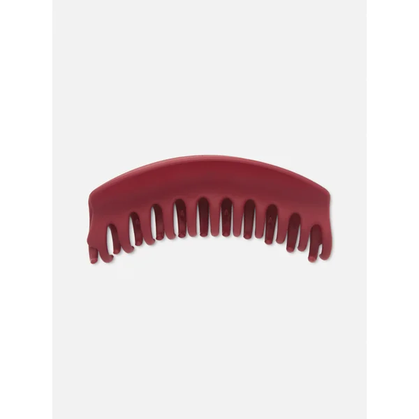 1-Pack Curved Claw Clip - Burgundy