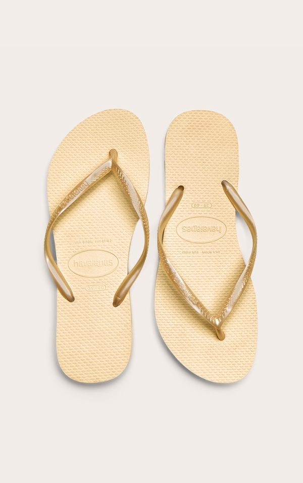 Butter Yellow Havaianas Slim Flip Flops