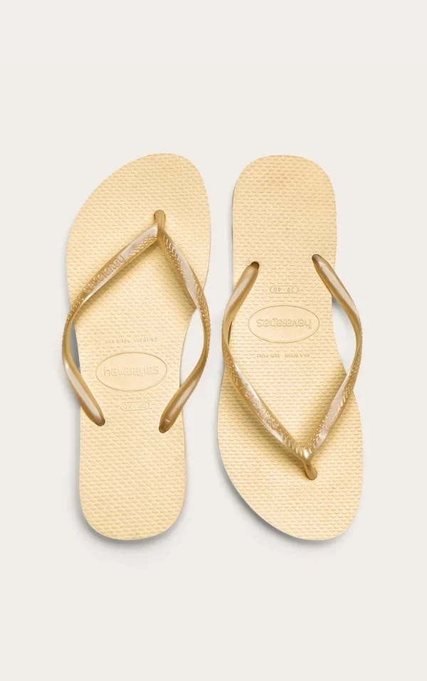 Butter Yellow Havaianas Slim Flip Flops