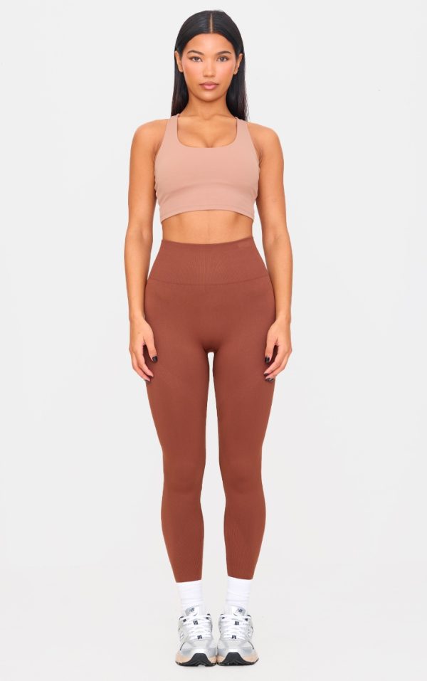 PLT Sport Chocolate Seamless High Waist Leggings