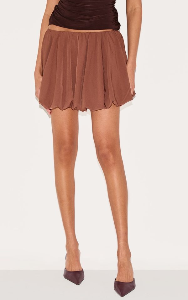 Chocolate Puffball Skirt