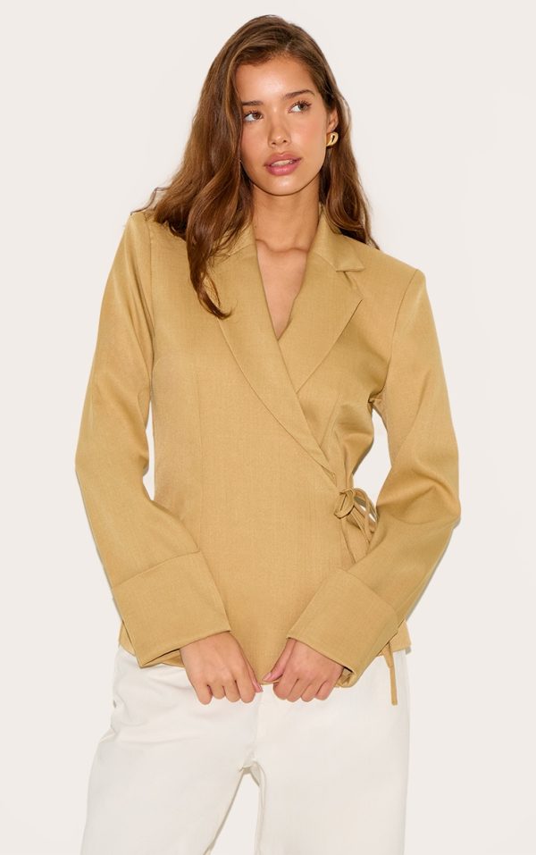 Sand Tie Side Blazer