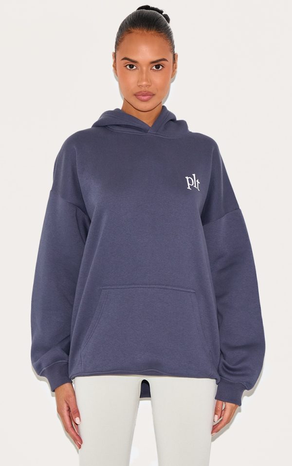 PRETTYLITTLETHING Midnight Blue Oversized Hoodie