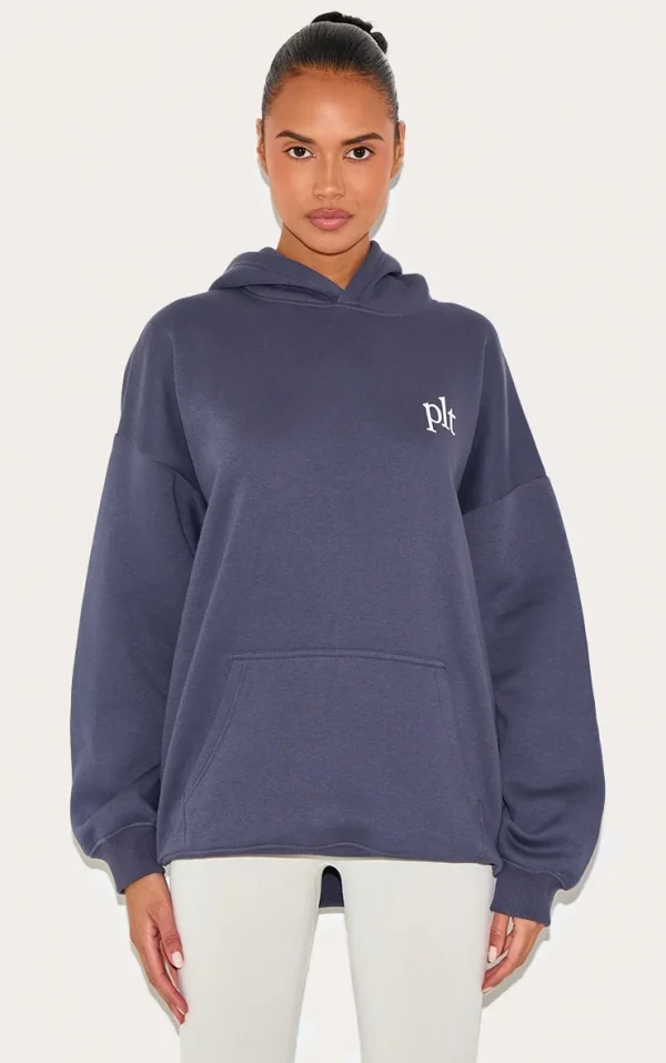 PRETTYLITTLETHING Midnight Blue Oversized Hoodie