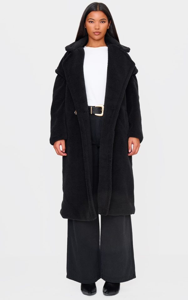 Black Borg Teddy Bear Coat