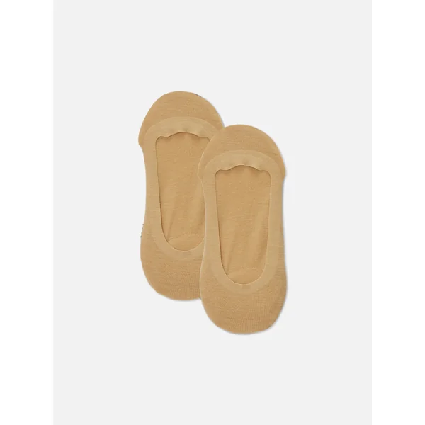 2-Pack Cushioned Footie Socks - Caramel