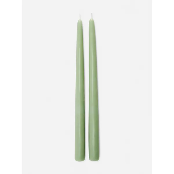2-Pack Dinner Candles - Light Green