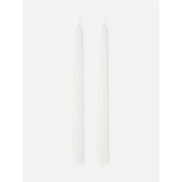 2-Pack Dinner Candles - White