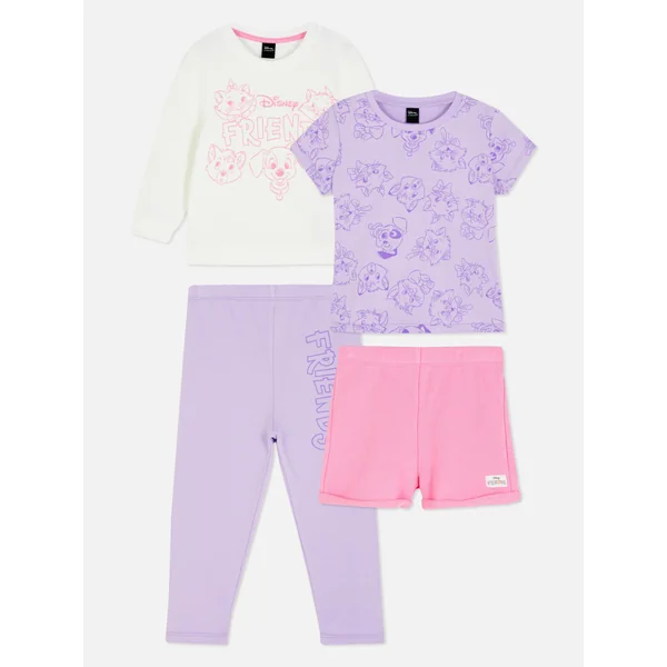 2-Pack Disney Friends Characters Pajamas - Multi