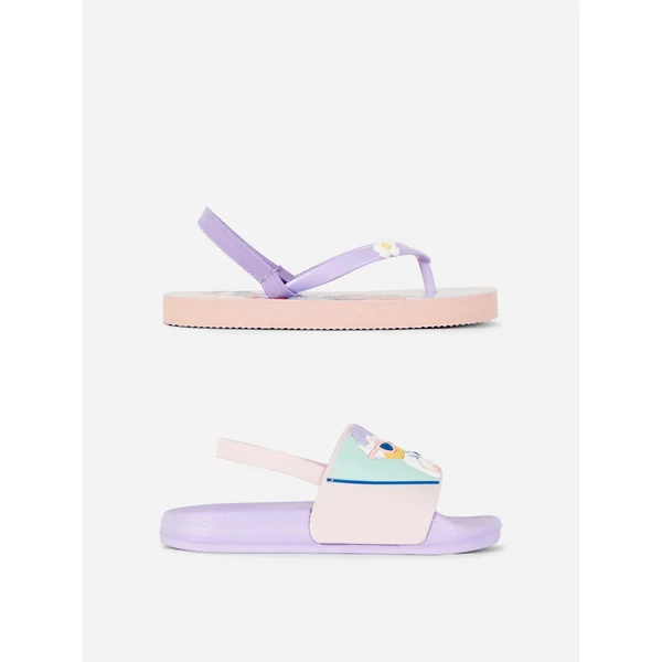 2-Pack Disney’s Minnie Mouse and Daisy Duck Sandals - Lilac