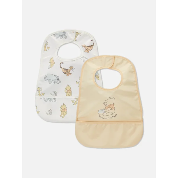 2-Pack Disney's Winnie The Pooh Bibs - Yellow