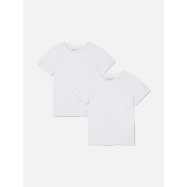 2-Pack Essential Cotton T-Shirts - White