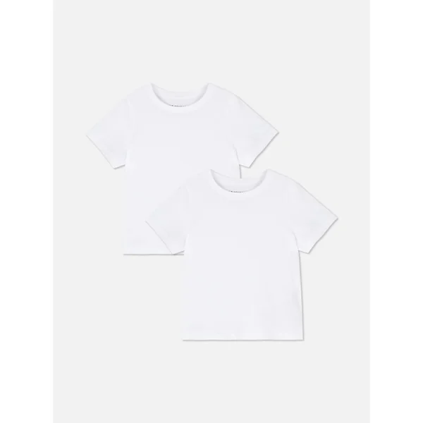2-Pack Essential Short Sleeve T-Shirts - White