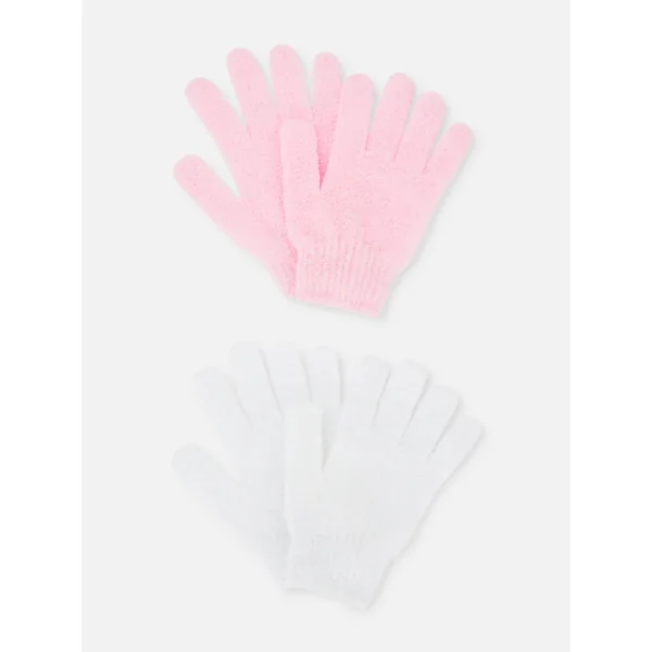 2-Pack Exfoliating Gloves - Multi