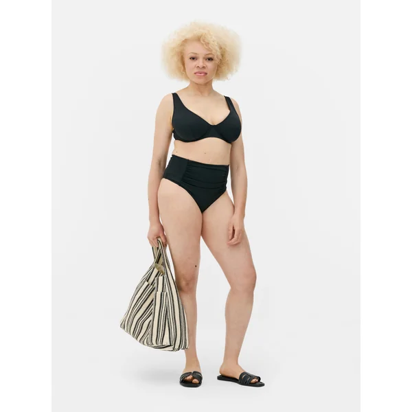 2-Pack Fuller Bust Bikini Tops - Black/White