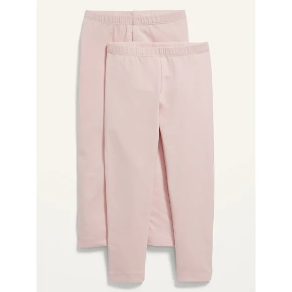 2-Pack Full-Length Leggings for Toddler Girls - Blush