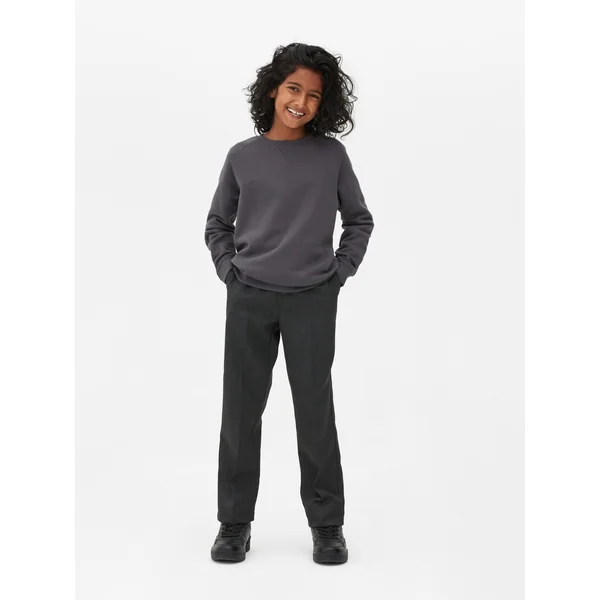 2-Pack Older Boy School Uniform Sweatshirts - Charcoal