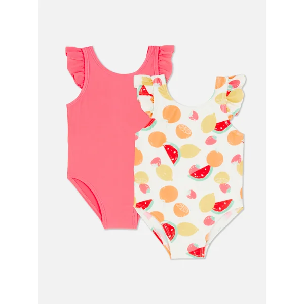 2-Pack Ruffled Swimsuits - Multi