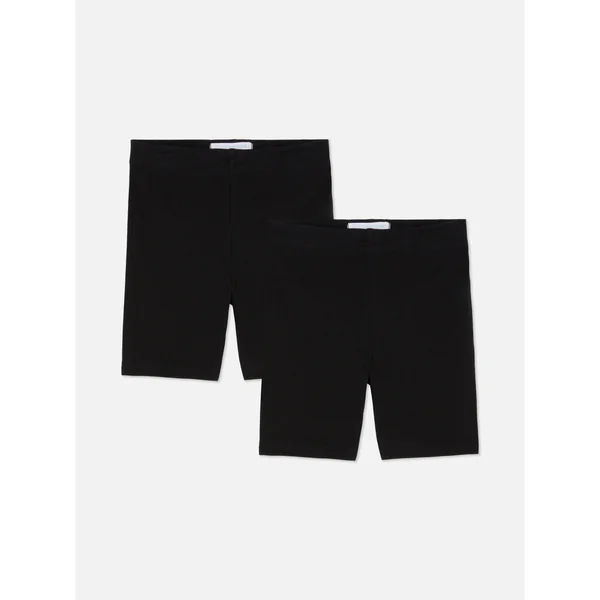 2-Pack Stretch Cycling Shorts - Black