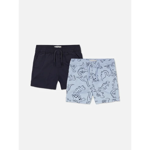 2-Pack Stretch Drawstring Shorts - Blue